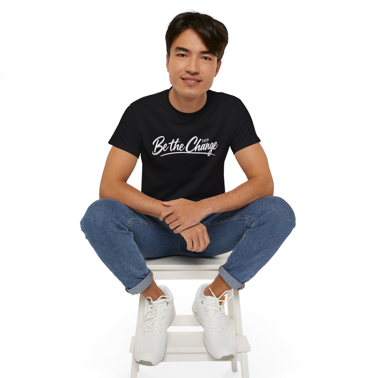 Be The Change T-Shirt — Inspirational Script Graphic Tee