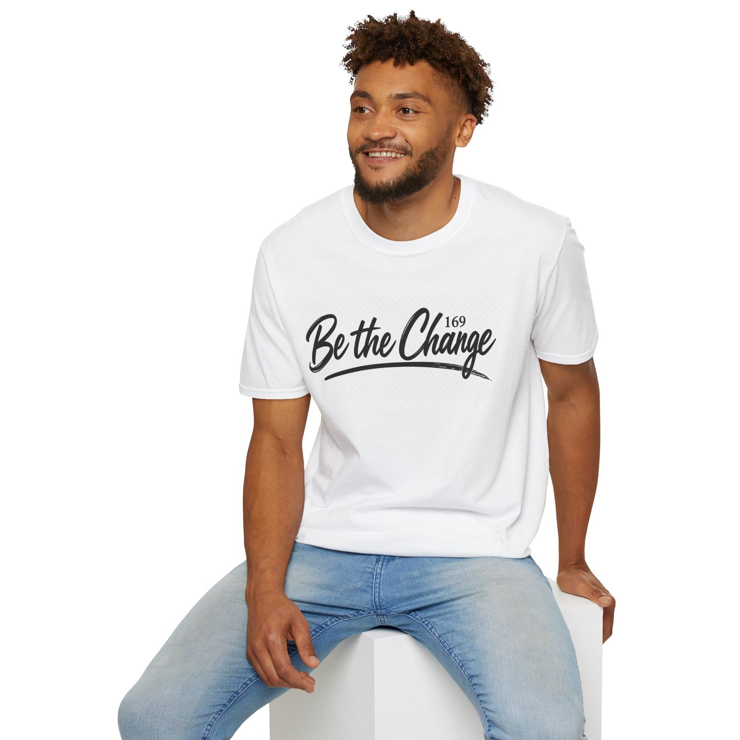 Be the Change T-Shirt – Inspirational Script Tee
