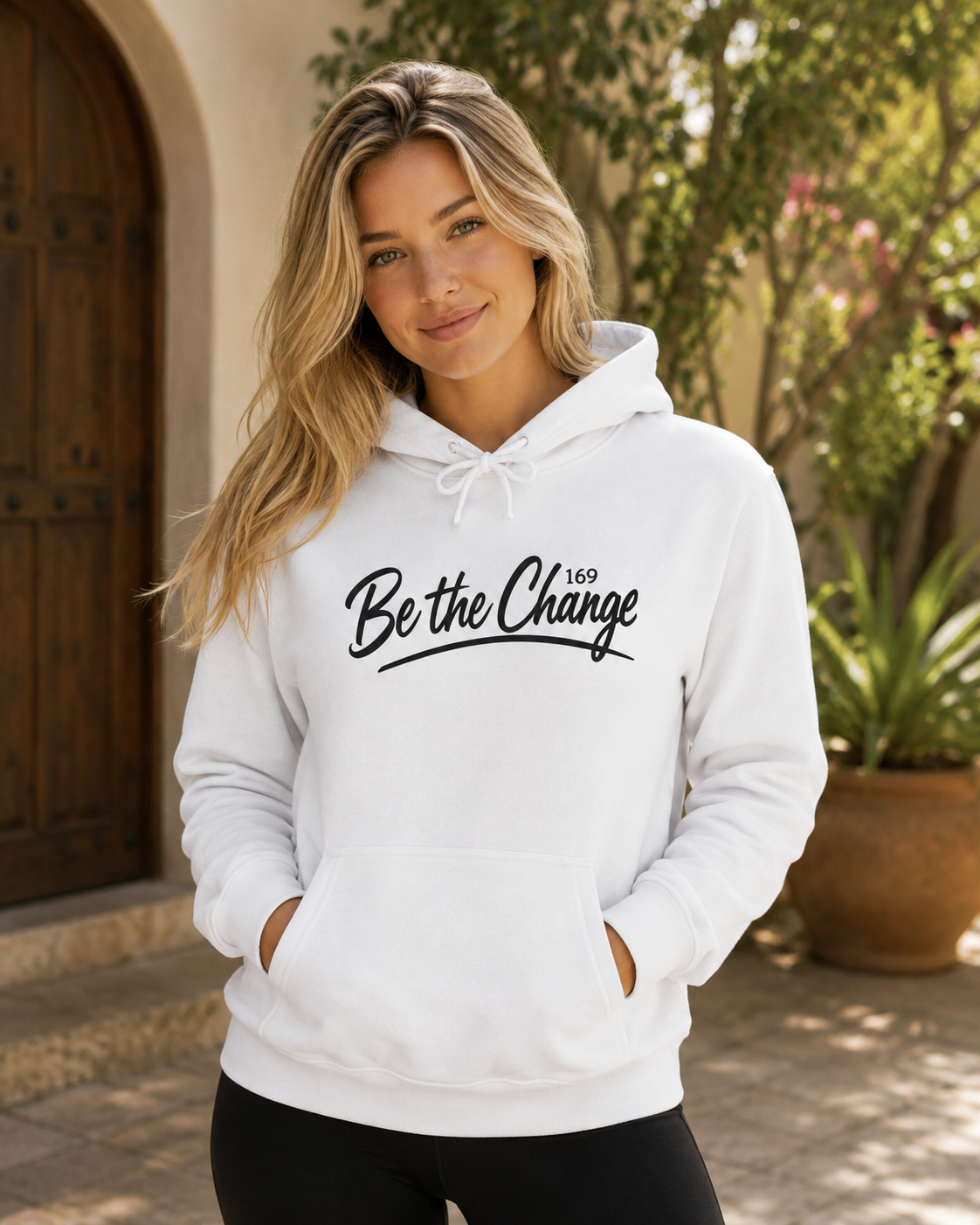 Be The Change Hoodie — Inspirational College Pullover