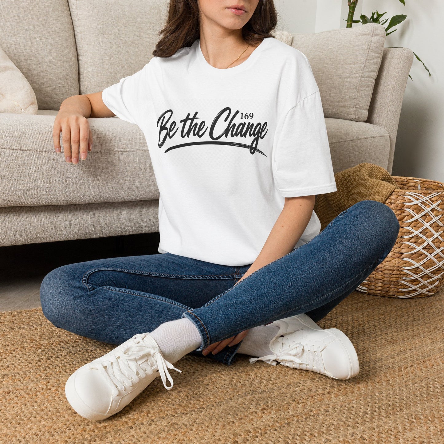 Be the Change T-Shirt – Inspirational Script Tee